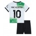 Liverpool Alexis Mac Allister #10 Kopio Lastenvaatteet Vieras Pelipaita Lasten 2023-24 Lyhyet Hihat (+ shortsit)